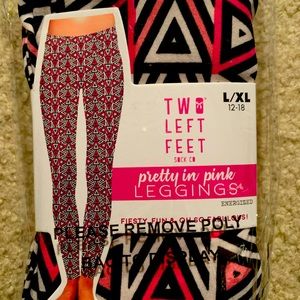 3 FOR $10!!🌸Pretty in PINK AND BLACK Leggings🌸 GEO